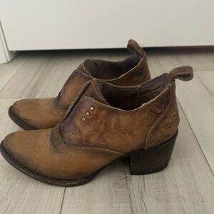 Brown Leather Ankle Boots by Freebird. Size 6